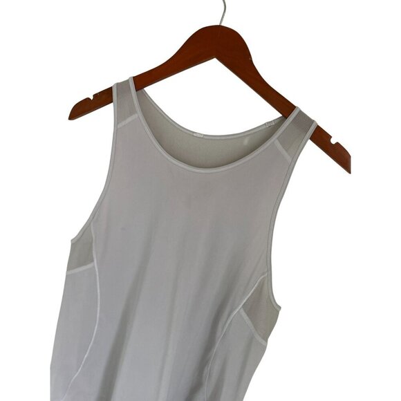 Lululemon White Racerback Tank Top With Mesh Panels Womens Lightweight Activewea - Picture 6 of 6